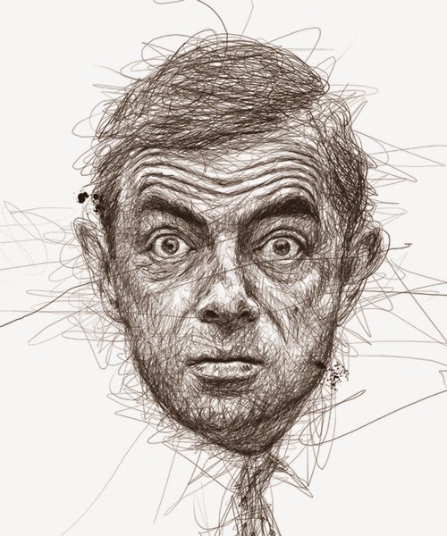11-Mr-Bean-Rowan-Atkinson-Malaysian-Artist-Vince-Low-Scribble-Dyslexia-www-designstack-co
