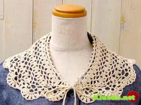 cuellos para blusas en crochet