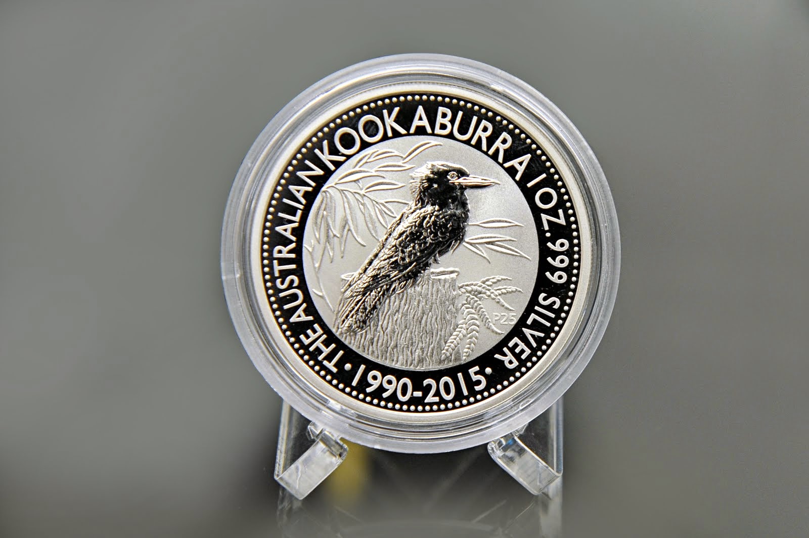 Stříbrná mince kookaburra 2015