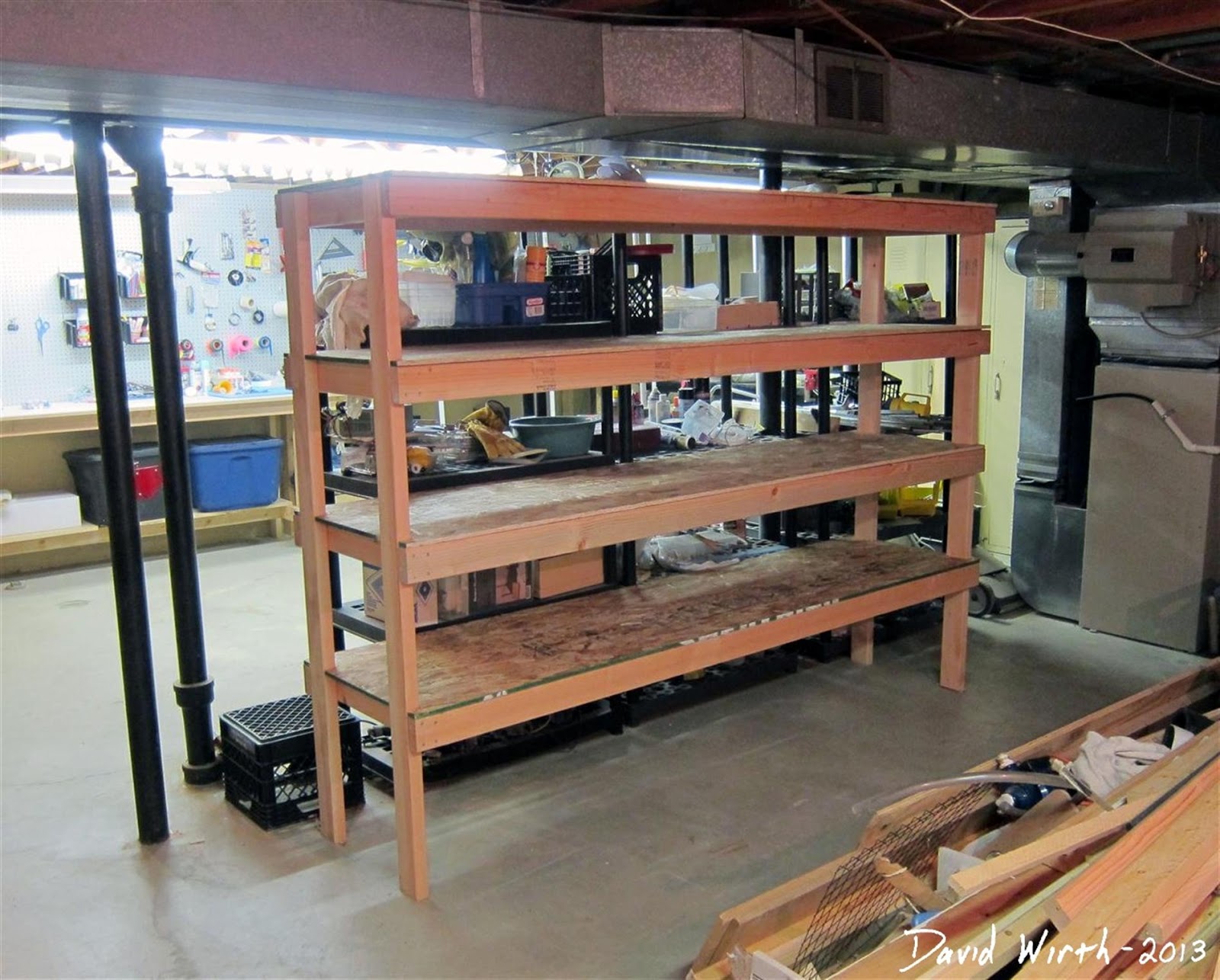 Storage Shelf for the Basement