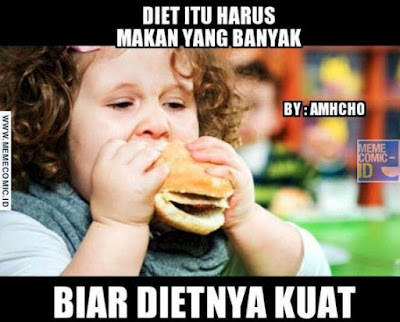 10 Meme 'Diet' Ini Bikin Ngakak, Nyindir Abis Pelaku Diet Abal-abal