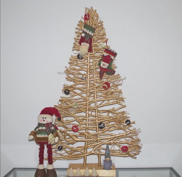 arbol de navidad reciclado