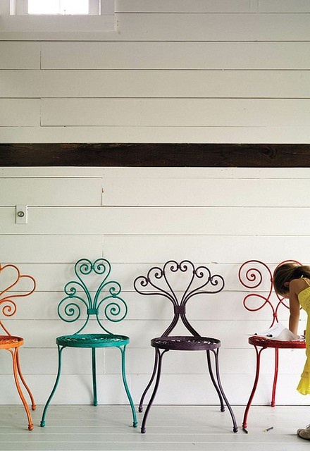 cadeiras de ferro decorativas
