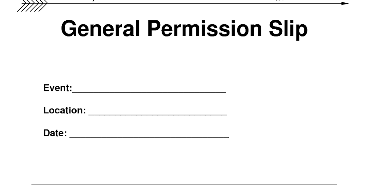 premission slip