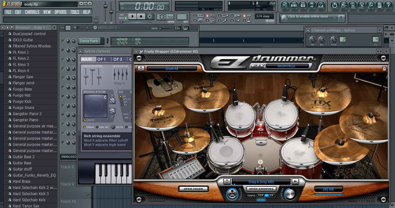 เรือเล็กควรออกจากฝั่ง Bodyslam Backing Track By น้อม (Drum+ Bass
