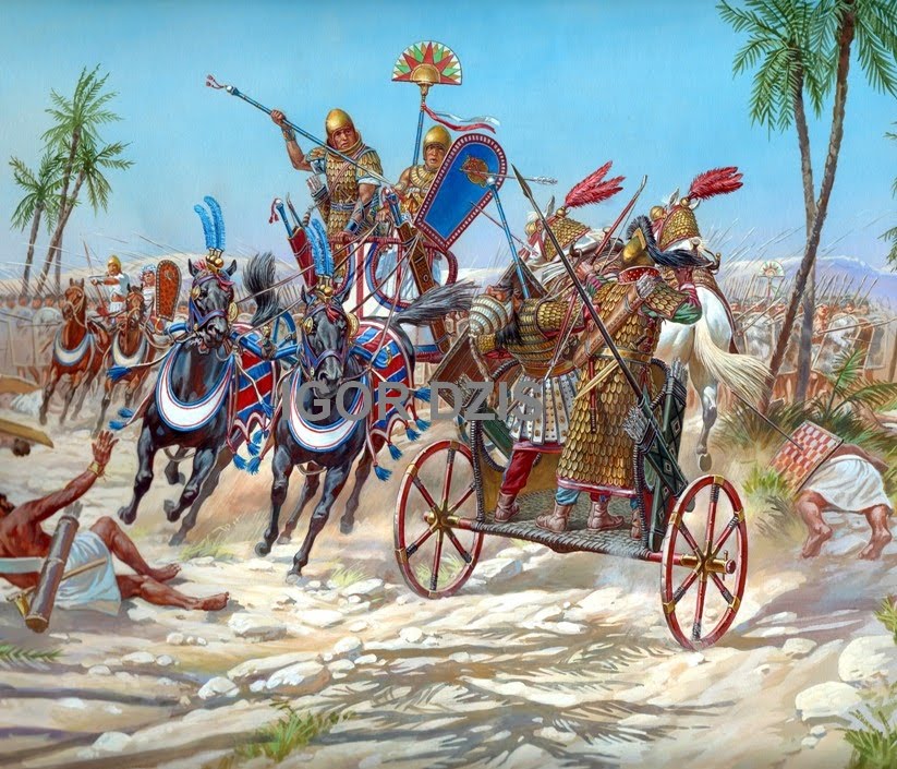 И ударили вражеские колесницы по воинству ра. Древний Египет колесничное войско. Колесница хеттов. Воины Хетты.