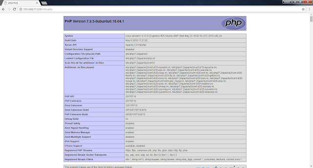 php - Cara Install Apache, Php7, MySQL Server dan PhpMyadmin pada Ubuntu Server 18.04 LTS