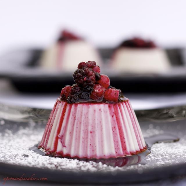 Almond Milk Panna Cotta with Frutti di Bosco