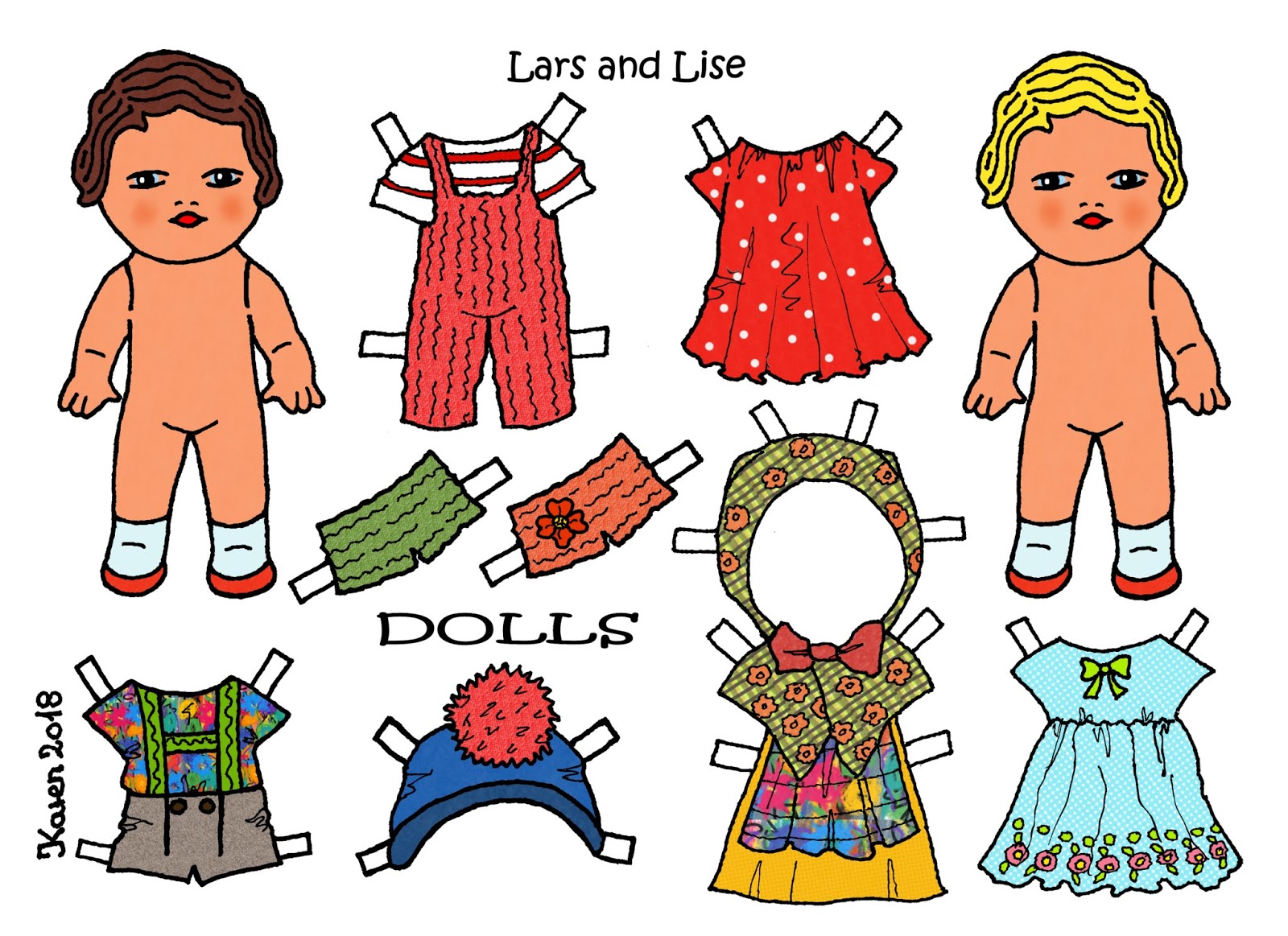 Link to: Lars and Lise Paper Dolls.