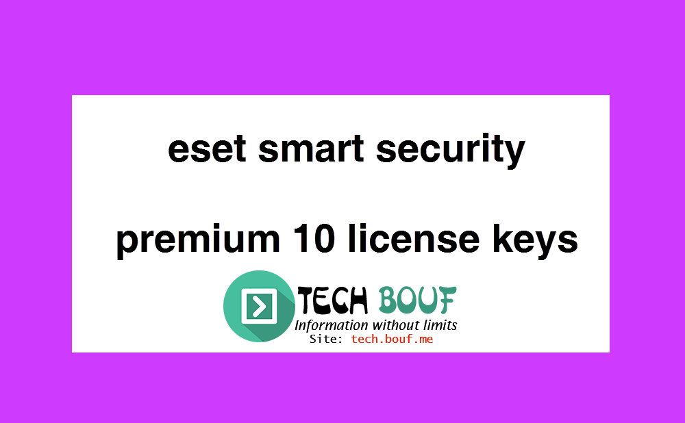 eset smart security license key 2017