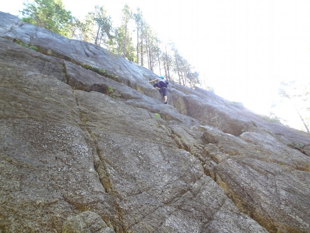 Call It A Day, Rock climbing wall, Smoke Bluffs, Squamish, BC