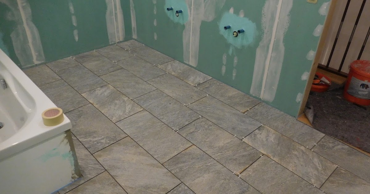 Schroli´s Baublog: Badezimmer verfliesen