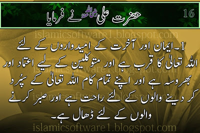 beautiful words of Hazrat Ali R.A