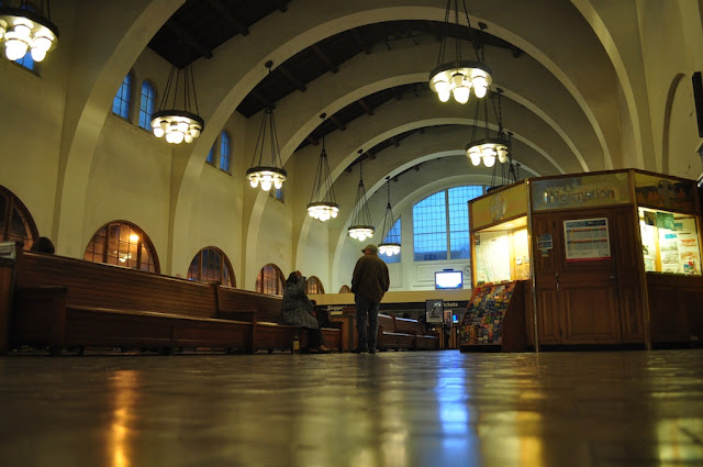 Santa Fe railway Station morning A day San Diego California 