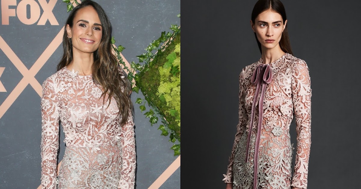 Jordana Brewster in J. Mendel at the 2017 FOX Fall Party