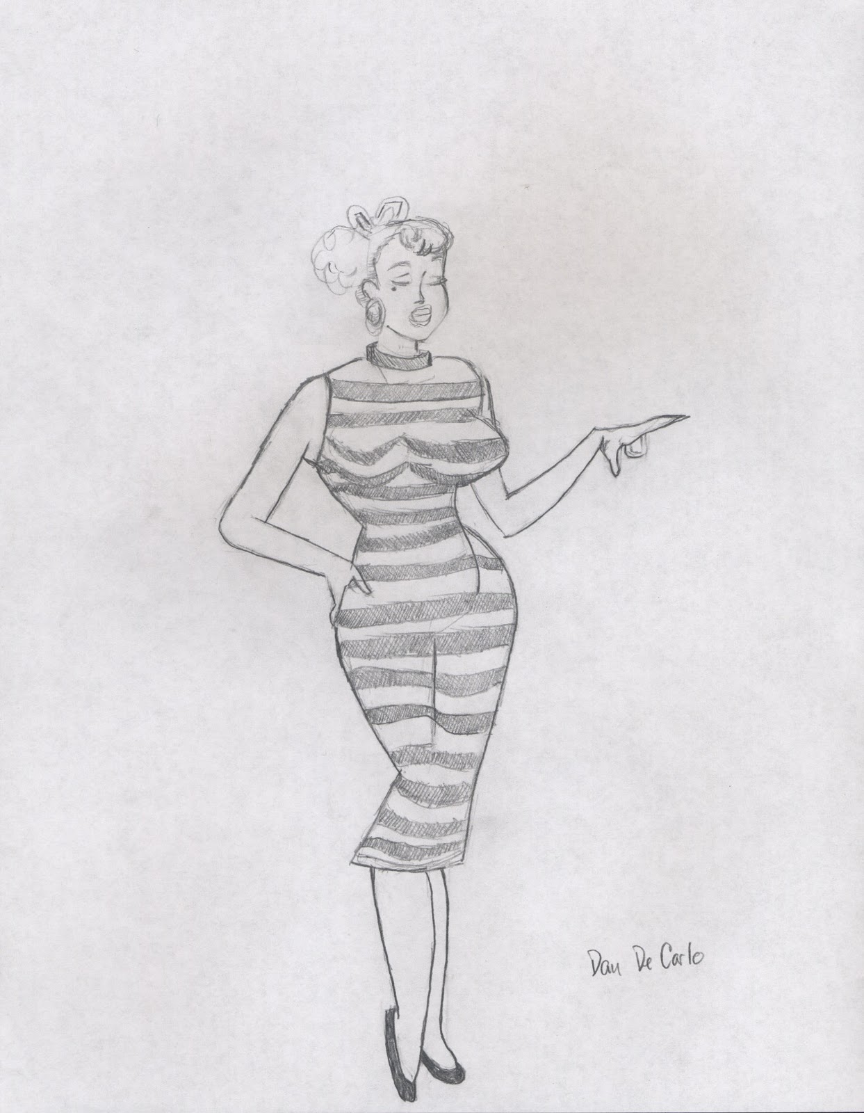3D-Animation: A Very good Master copy of Dan DeCarlo Drawing