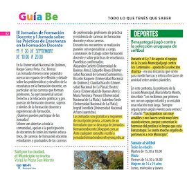 Salimos en la Revista Be de la Municipalidad de Berazategui