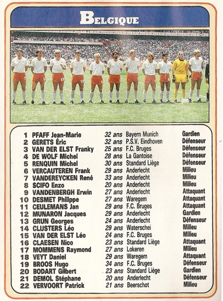 image: Les+22+belges+pour+la+coupe+du+monde+86
