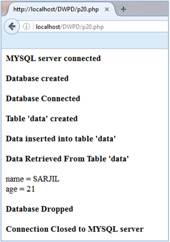 Write a PHP script to connect MYSQL server from your web application ...
