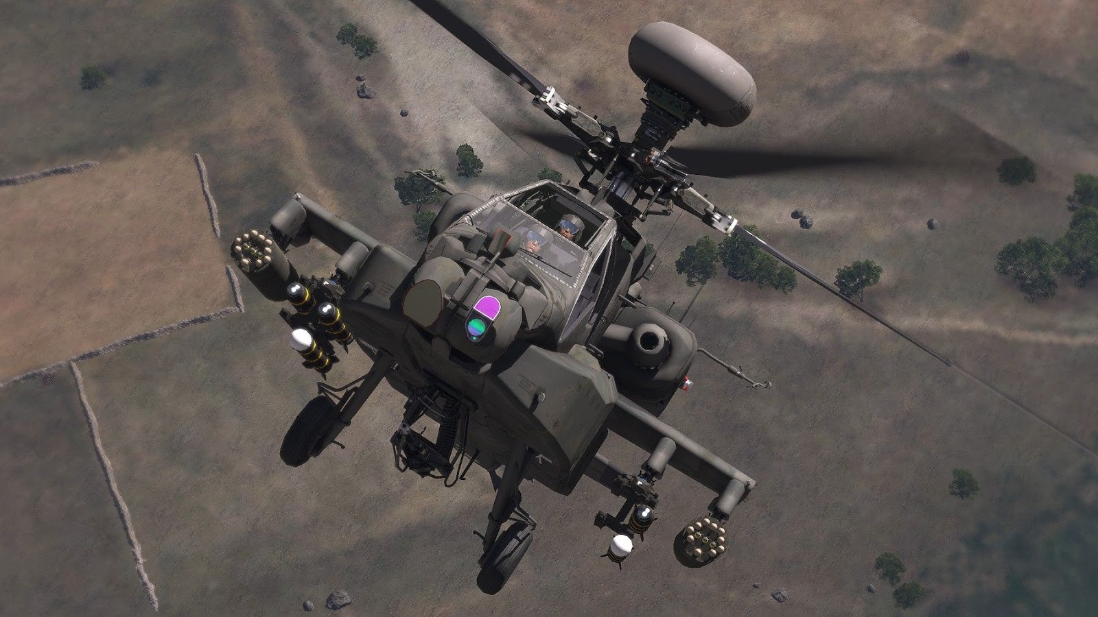 クリッカブル操縦席がある Arma 3 版 AH64D Apache Longbow MOD 弱者の日記^^ Arma 3 MODと