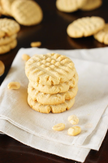 Stack of Peanut Butter Cookies Image