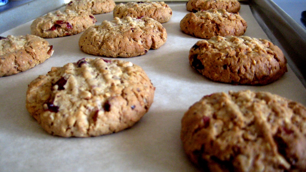I also make Cookies CranberryFlaxseedPecanCoconutOatmealGrandMarnierBrandy Cookies