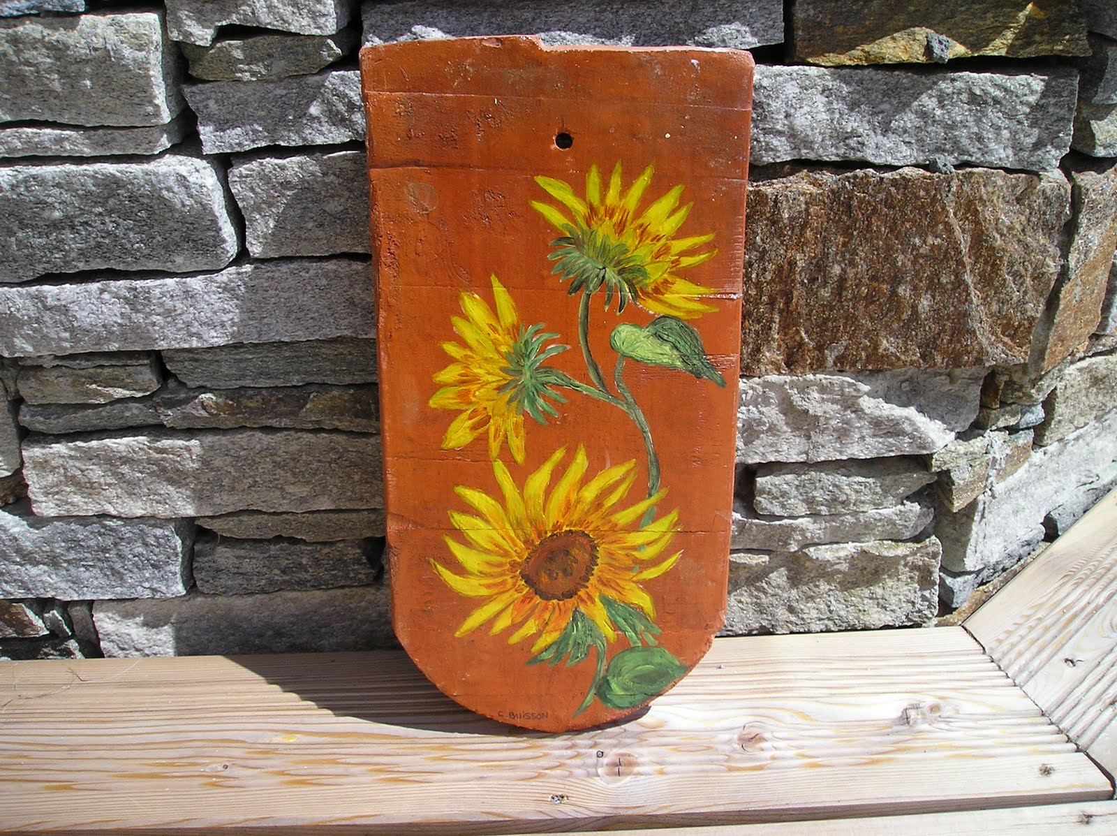 Art Déco Bois Flotté Peinture décorative objets divers