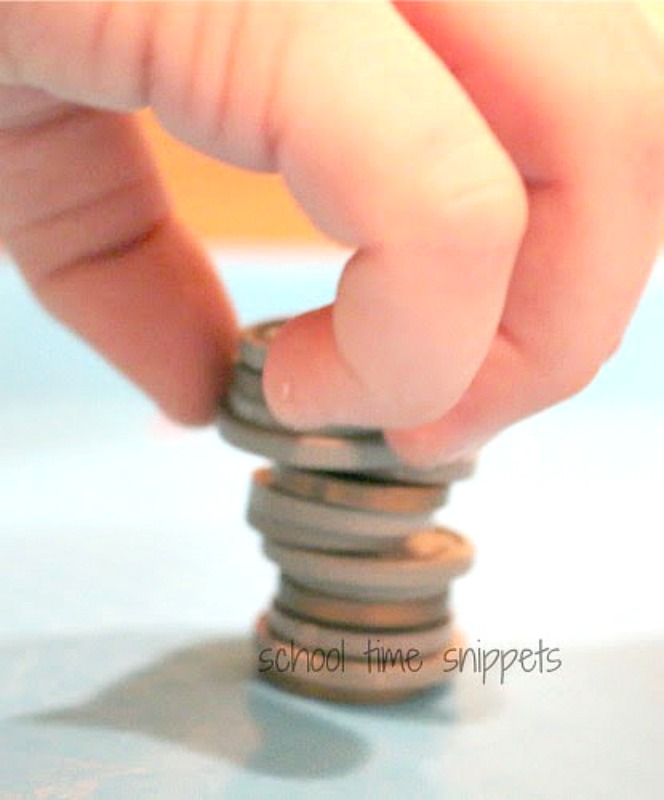 money math and fine motor game