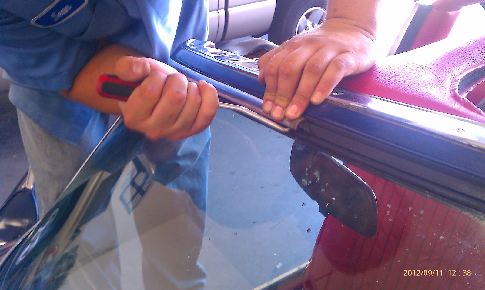 Triumph Stag Project Second Time's a Charm Windshield Success