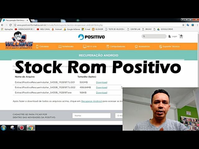 Firmware Stock Rom Positivo, Como Baixar