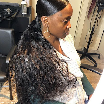 29+ Ways to Create Black Sleek Ponytail Hairstyles Ideas To Copy In 2020 Add a pop of color to your hair with a coiffure like this one 29+ Ways to Create Black Sleek Ponytail Hairstyles Ideas To Copy In 2020