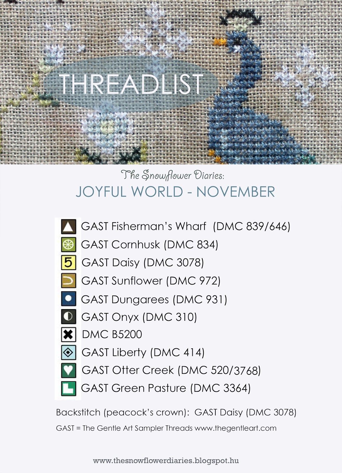 JOYFUL WORLD NOVEMBER PATTERN