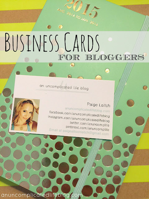Business cards are an affordable way to market your blog and show sponors you're serious about your brand!