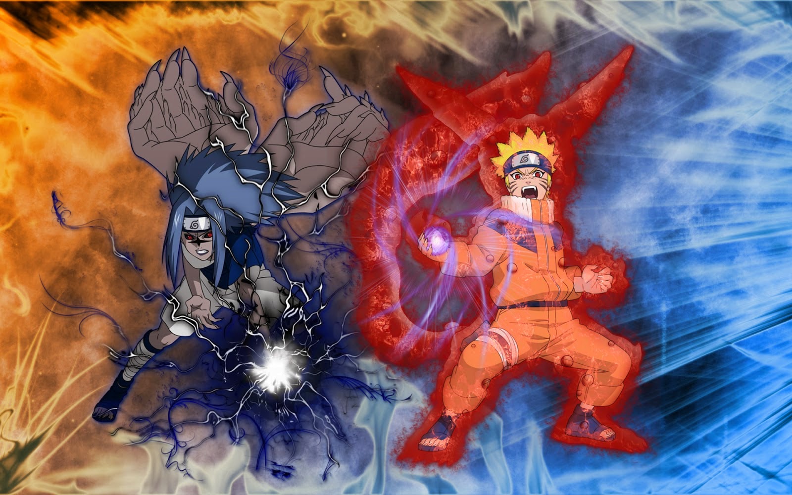 Kumpulan Gambar Animasi Kartun Bergerak Naruto Vs Sasuke