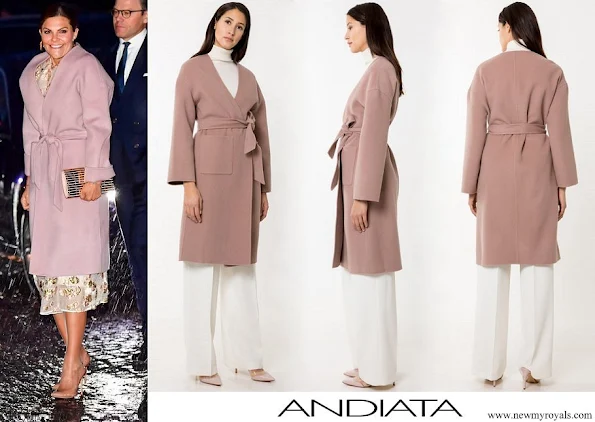 Crown Princess Victoria wore Andiata Odnala wool coat