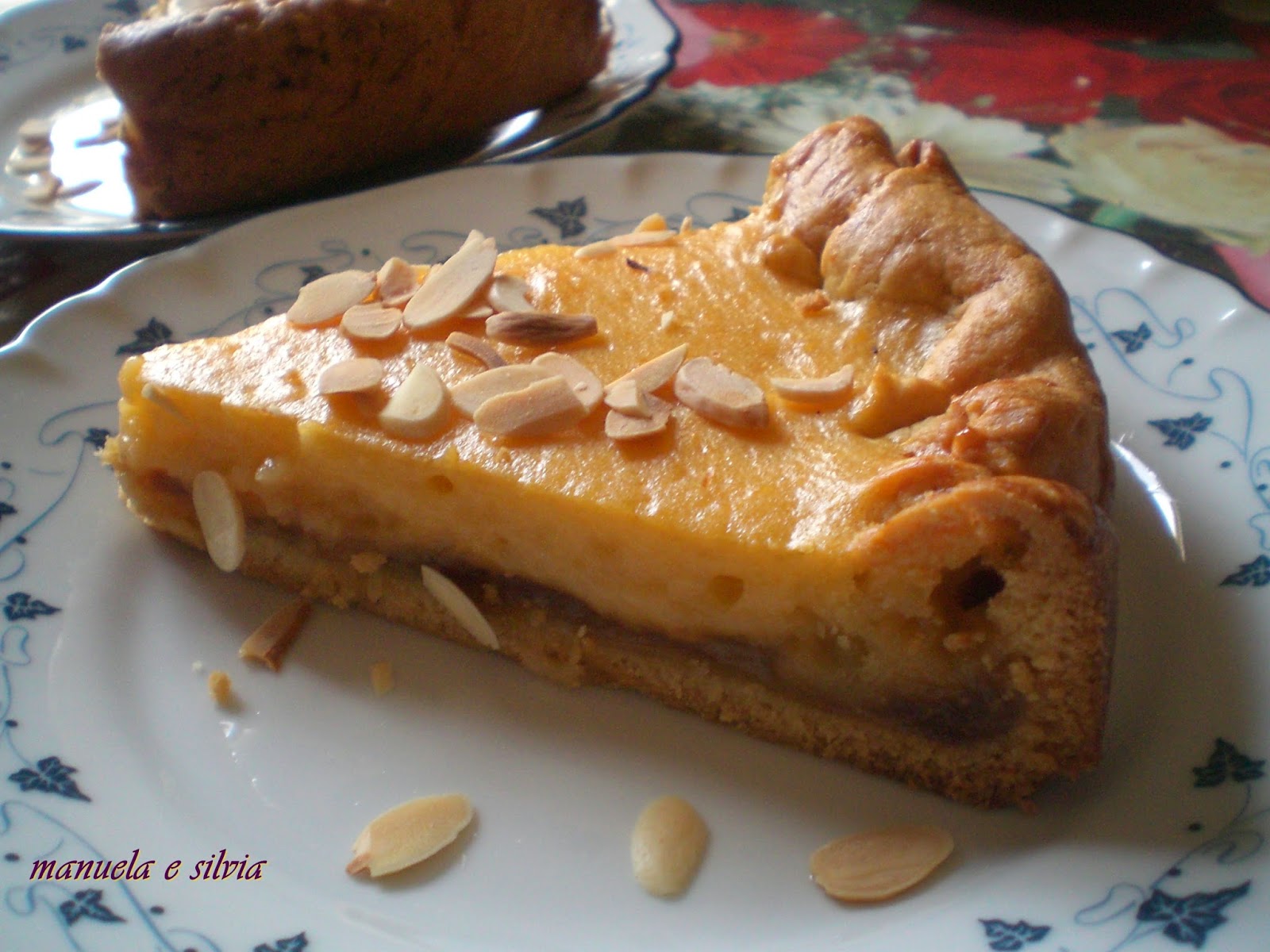 crostata di crema con marmellata al caffè