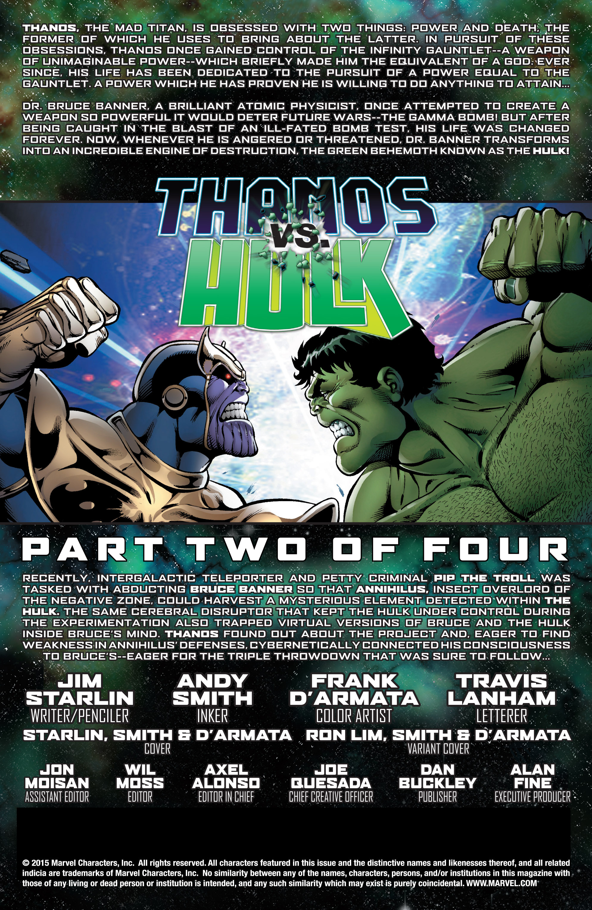 Read online Thanos Vs. Hulk comic -  Issue #2 - 2