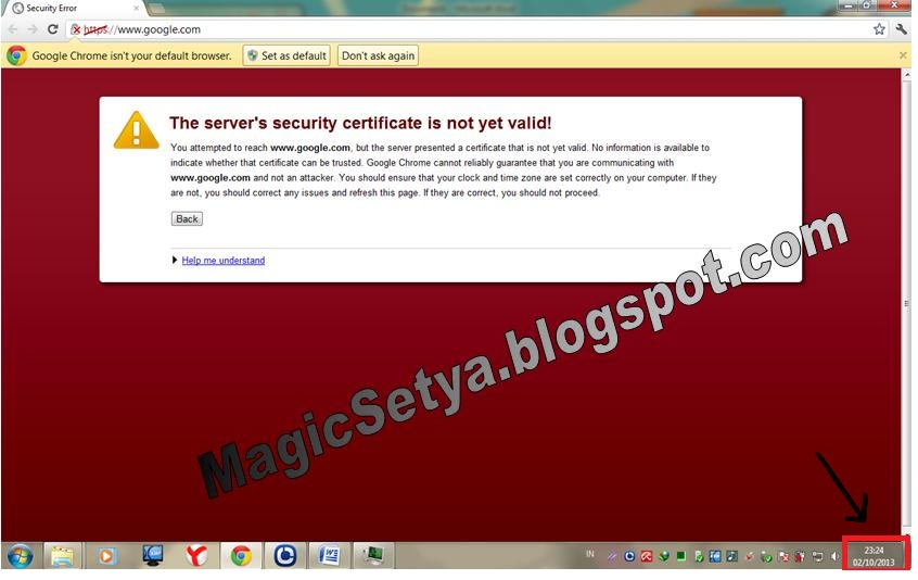 Certificate is not valid. Error Certificate is not yet valid. Как убрать на телевизоре LG the Server's Security Certificate is not yet valid.