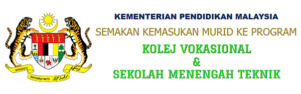 Semakan kemasukan kolej vokasional 2022