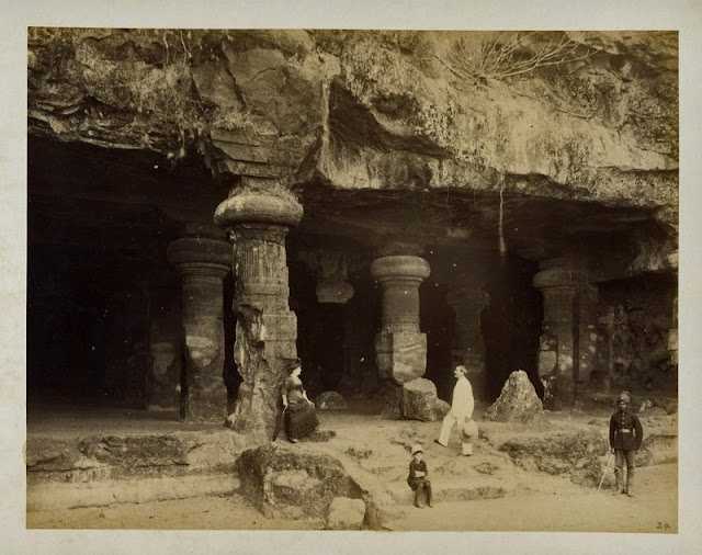 Elephanta+Caves+near+Bombay+(Mumbai)+-+c1880's