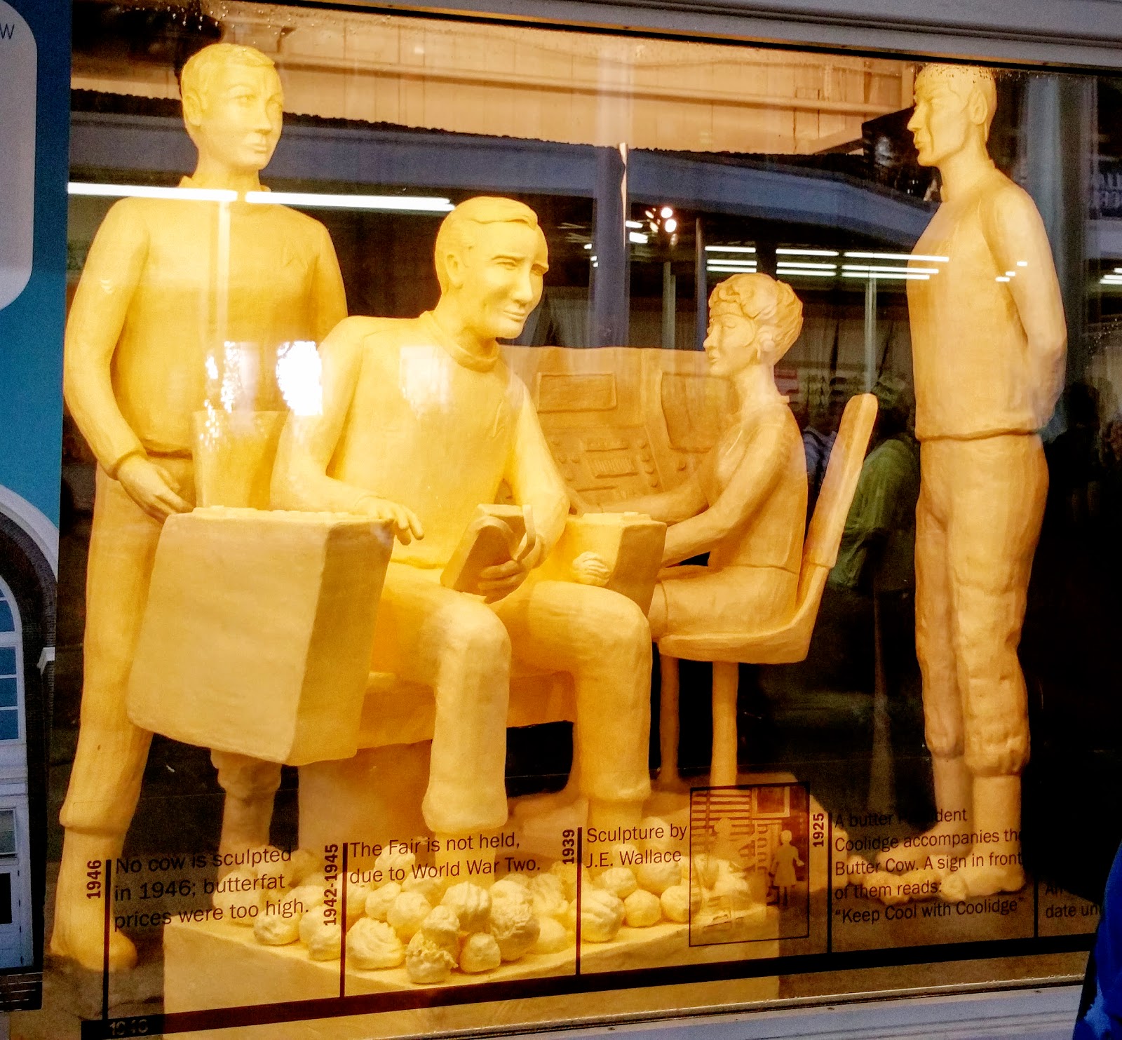 History and Culture by Bicycle: 2016 Iowa State Fair: Butter Sculpture