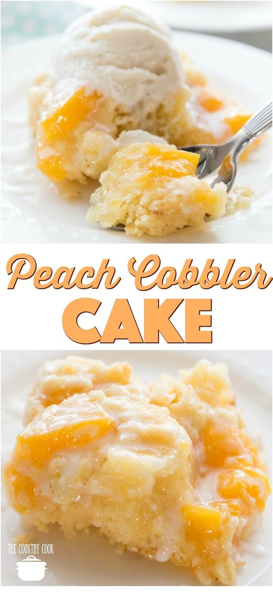 Peach Cobbler Cake