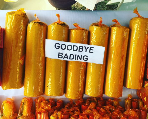 Biggest illegal firecracker PNP has discovered "Goodbye Bading."