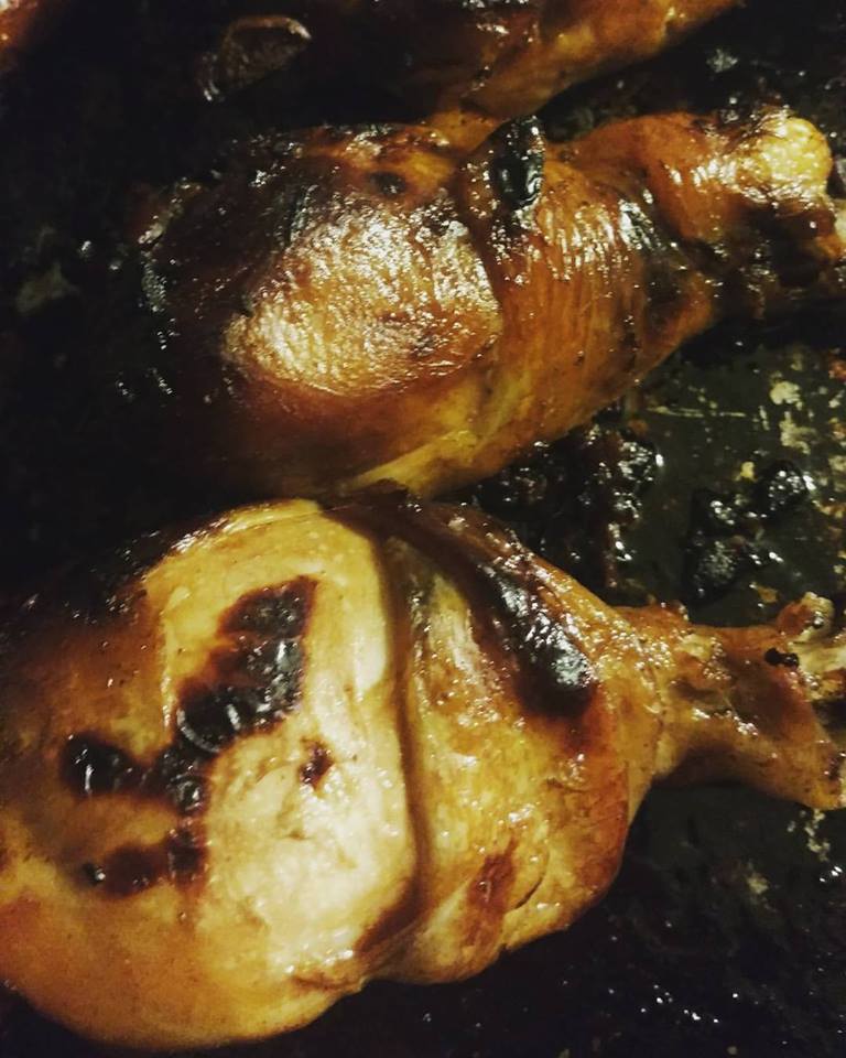 Diana's Recipe Corner Sticky Sweet Bacon Glazed Chicken