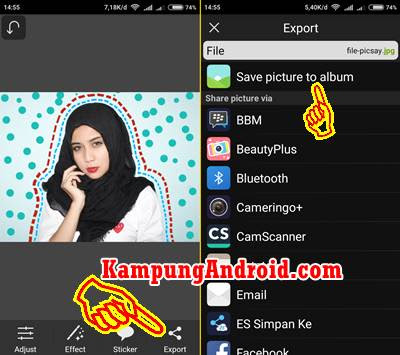 Cara edit foto garis putus-putus ala awkarin dengan aplikasi android ini