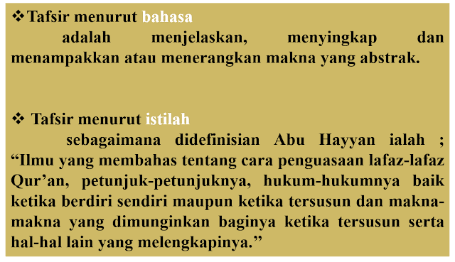 Rangkuman Materi Pengertian Dan Perbedaan Tafsir Ta Wil Dan
