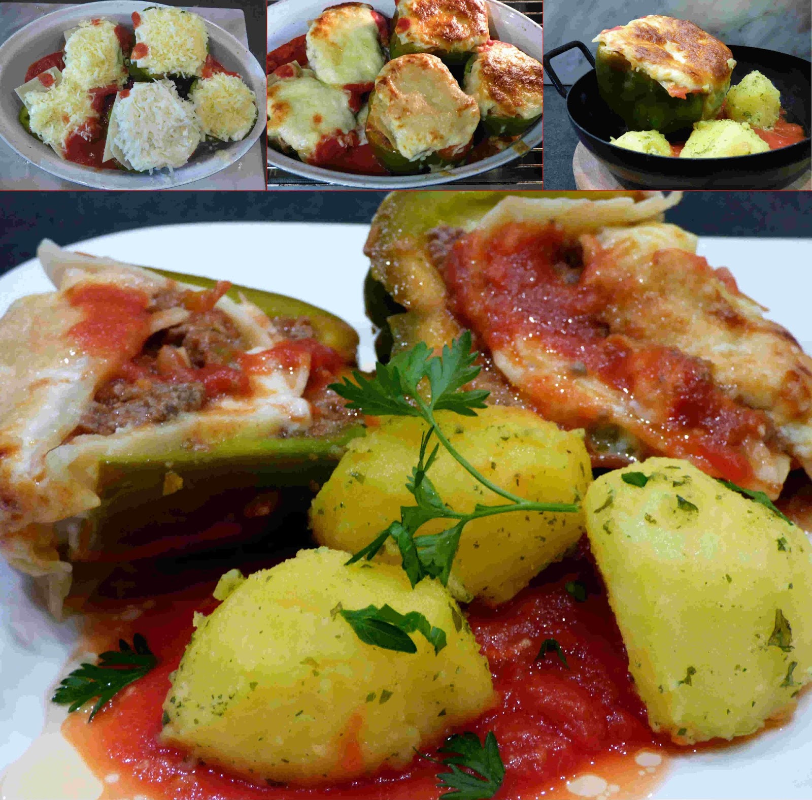 würzige lasagne in paprika