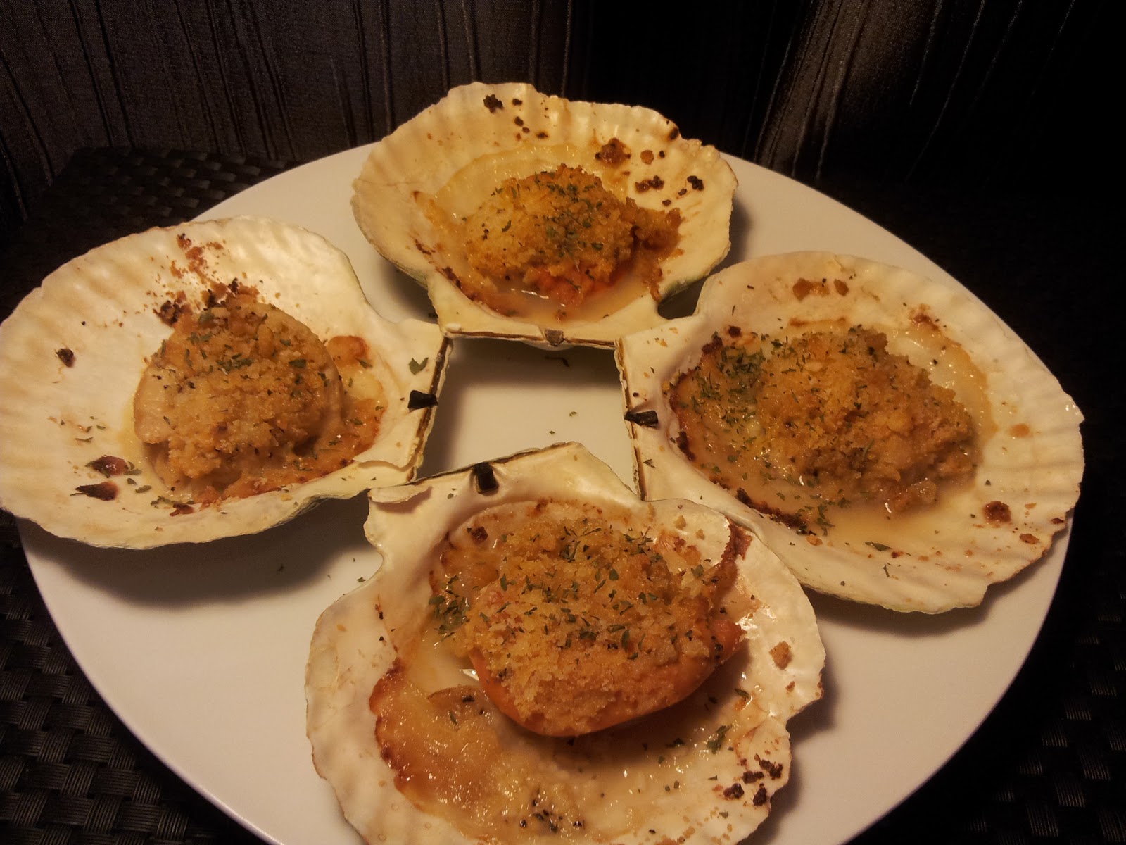 Baked Scallops with Breaded Crumbs Shan's Recipes