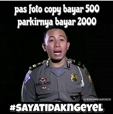 Meme Kocak Polisi Tilang Sopir Taksi ‘Saya Tidak Ngeyel’ Ini Dijamin Bikin Ngakak