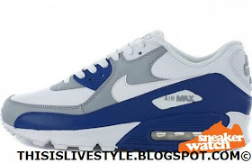 .::LiveStyle::.: The Nike Air Max 90's (Wolf Grey/Blue) For Summer 2011 = A Good Look For All My 